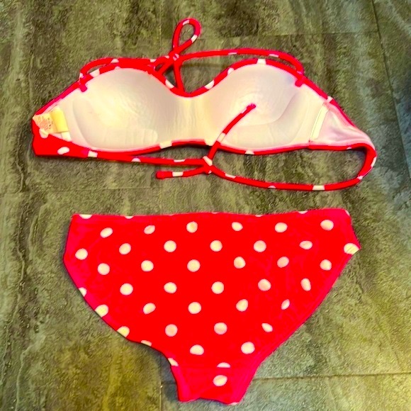OP Pink and White Bikini Size S/CH (3-5) - Picture 2 of 16